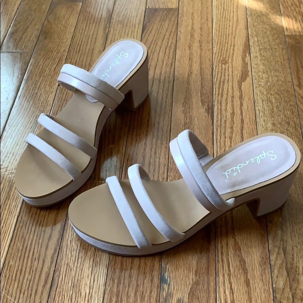 Splendid Ted Cork Banded Heel Sandal